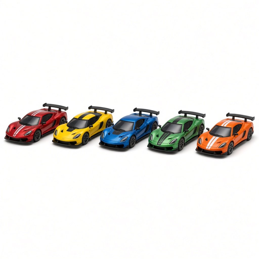 Coffret 5 voitures de course