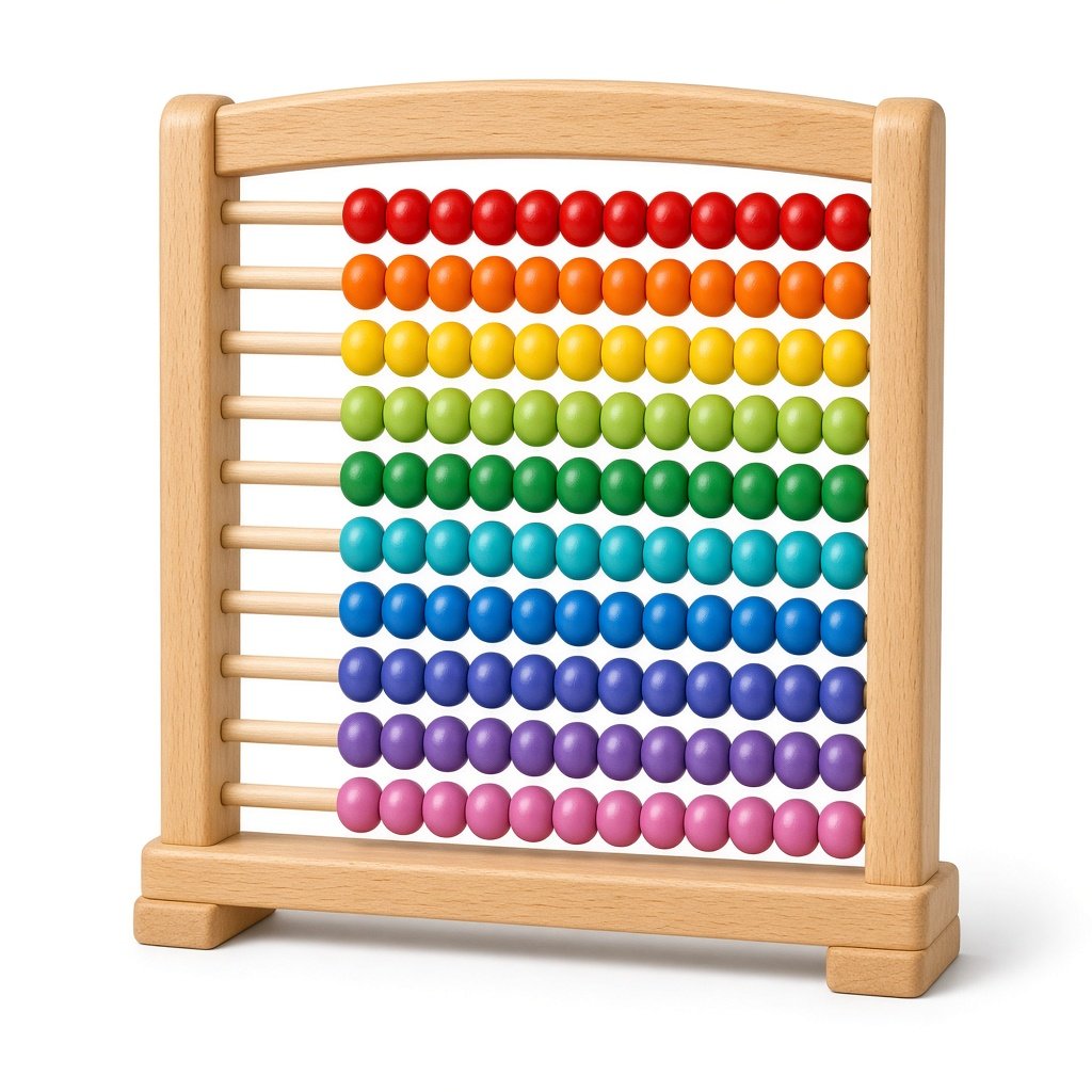 Boulier en bois multicolore
