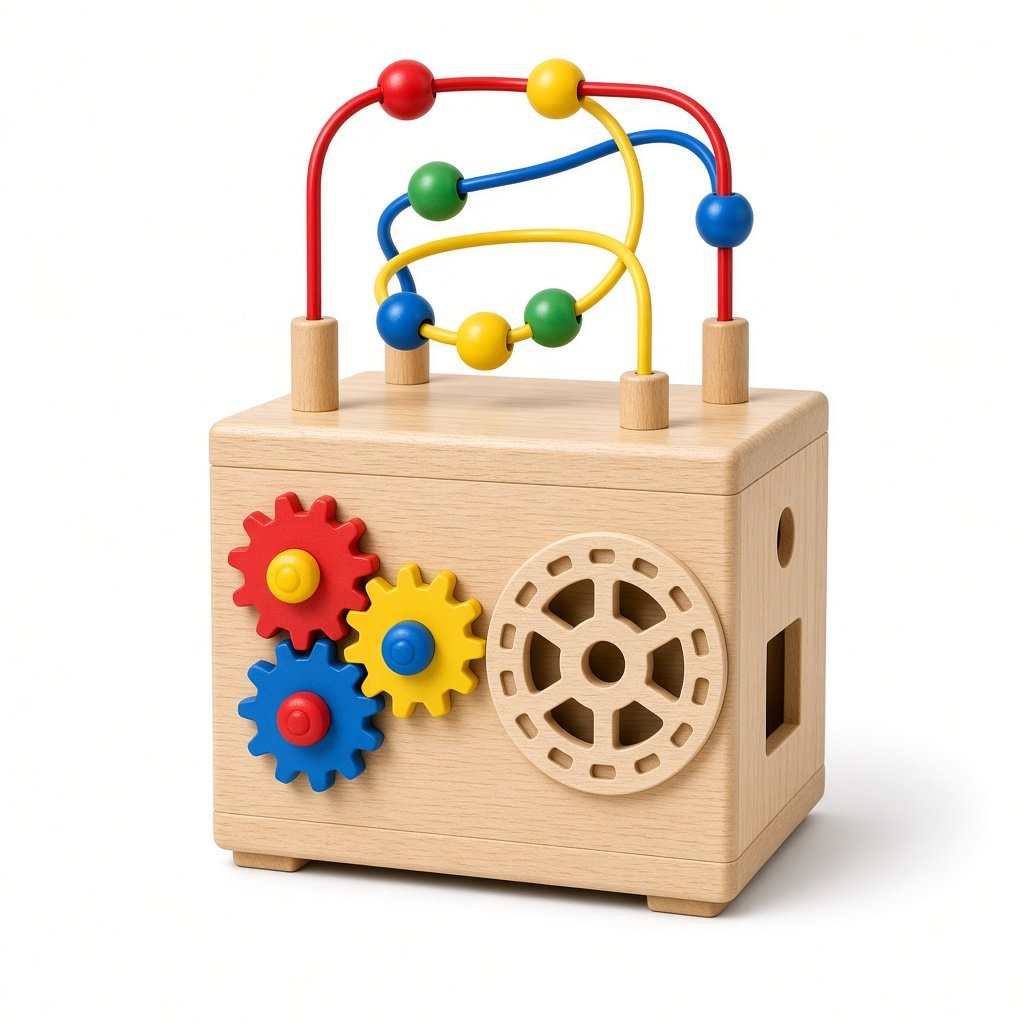 Cube d’activités en bois