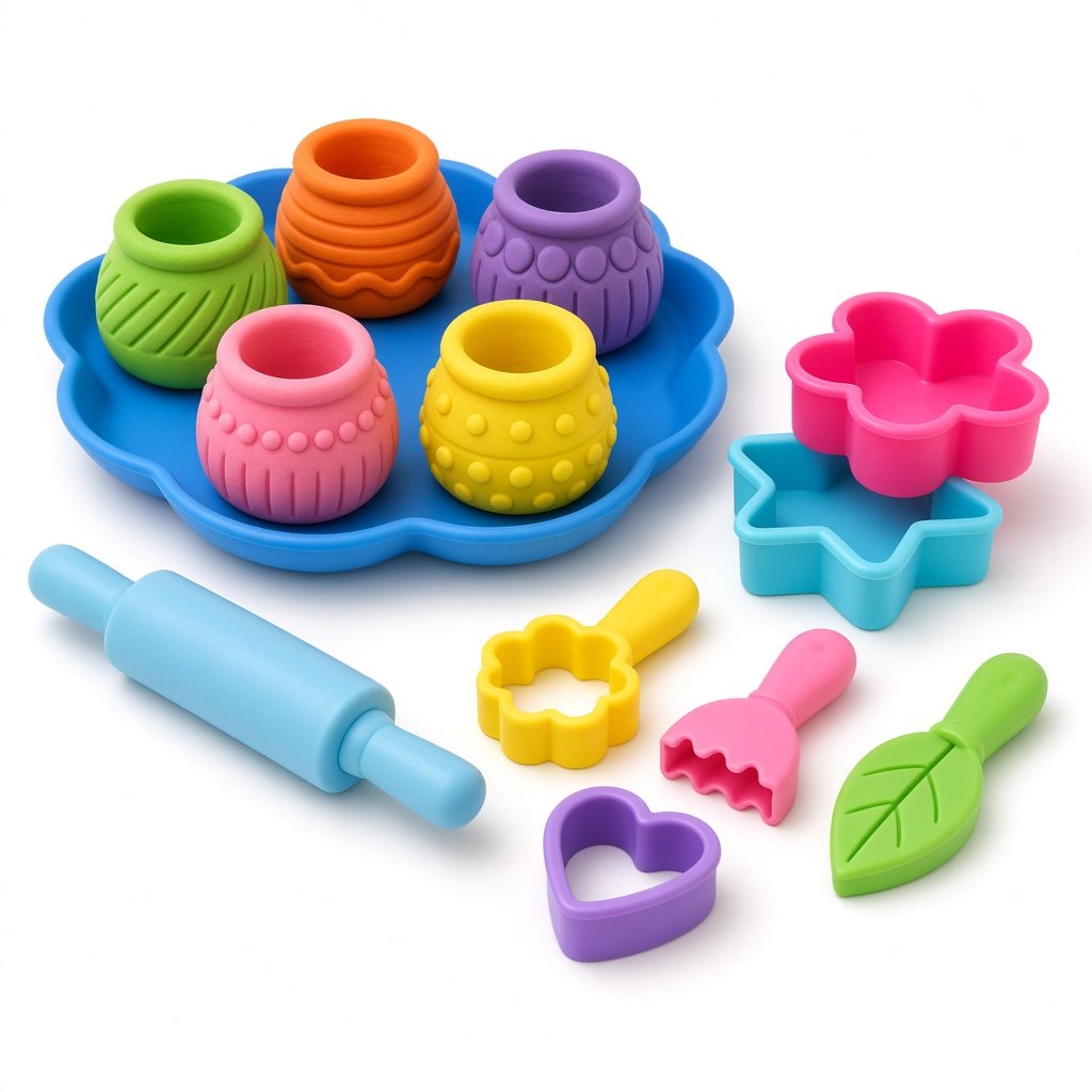 Coffret pâte à modeler 12 couleurs